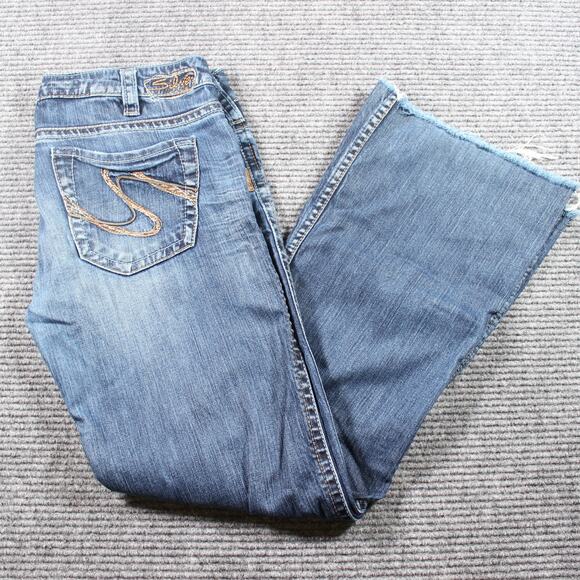 Silver Jeans Co. FRANCES Bootcut – Distressed Raw Hem Women’s W31 (Inseam ~29”) - Picture 1 of 10